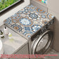 Washing Machine Water Absorbent Mat Quick Dry Dust Proof for Laundry Room Use - Colourful Print