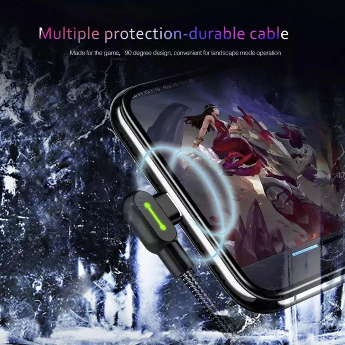 Mcdodo Fast Usb Cable Heavy Duty Charging Syn Charger Type-C 90 Degree Angle - 1.8m