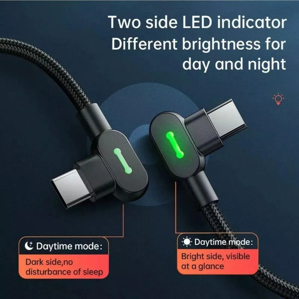 Mcdodo Fast Usb Cable Heavy Duty Charging Syn Charger Type-C 90 Degree Angle - 1.8m