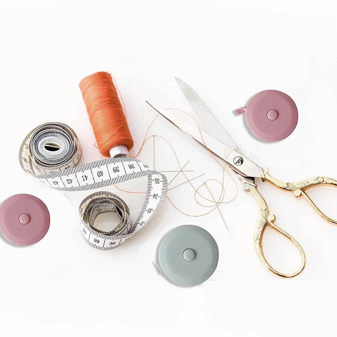 Retractable tailor tape with lower support frame and fitted legs