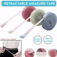 Retractable Tailor Tape Measure 150cm Soft Body Measuring Sewing Ruler - Pink