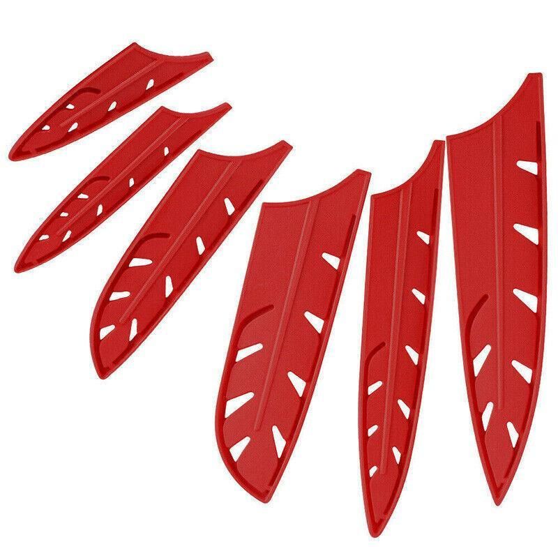 Plastic Knife Sheath Edge Guard Cover Scabbard Slicing Blade Red Protector Chef - Meat Scabbard-8in