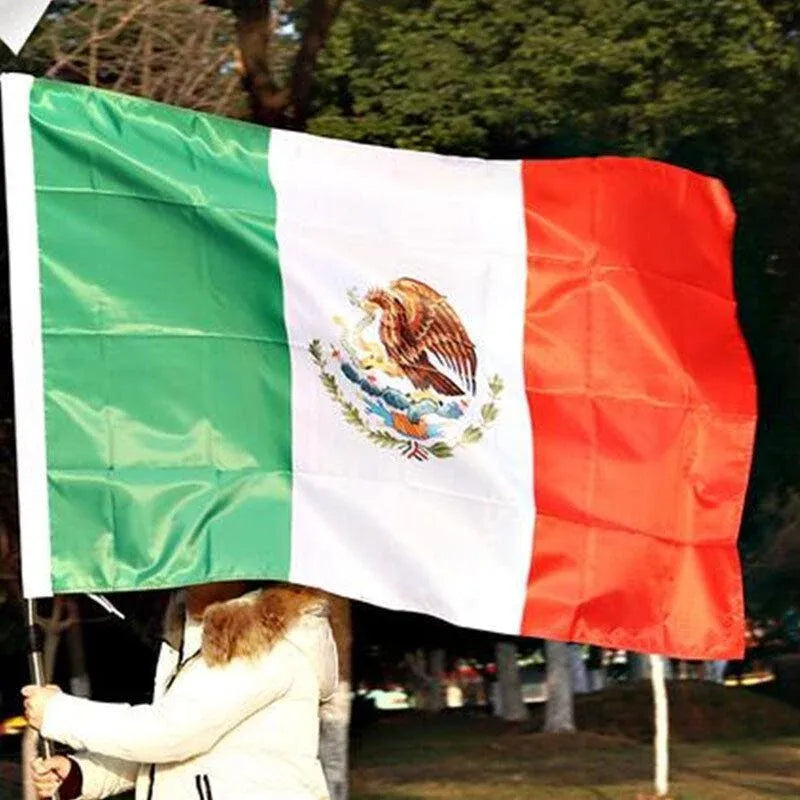 Large Mexico Mexican Flag Heavy Duty Outdoor Mx 90X150Cm - 3X5Ft