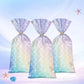 Mermaid Party Favour Bags 150 Pack with Gold Twist Ties 27.5 x 13 cm