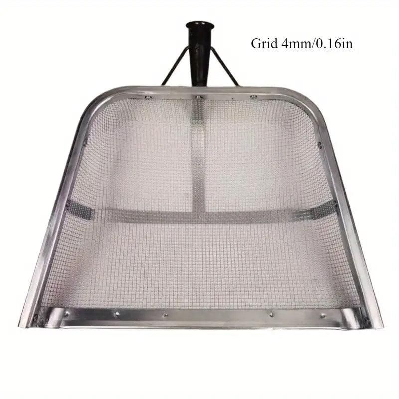 Stainless Steel Soil Sifter Drain Shovel Gardening Mesh Screen Filter Durable - 60MM