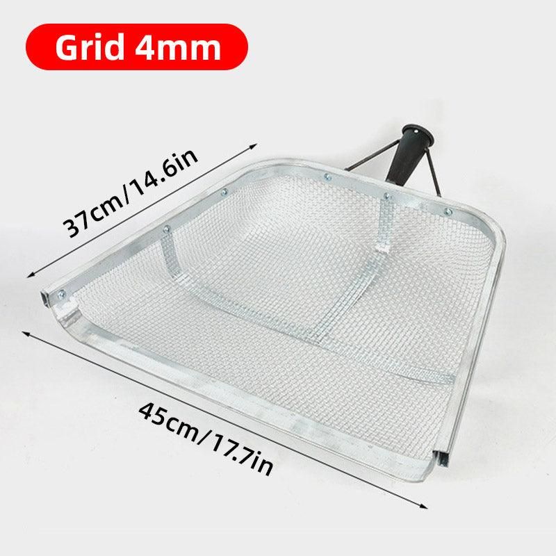 Stainless Steel Soil Sifter Drain Shovel Gardening Mesh Screen Filter Durable - 60MM