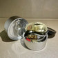Round Tin Storage Box 100ml Easy Pull Lid Metal Container 10pcs Small Parts