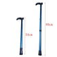 Metal Walking Stick Travel Retractable Cane Pole Compact Adjustable Lightweight - Silver