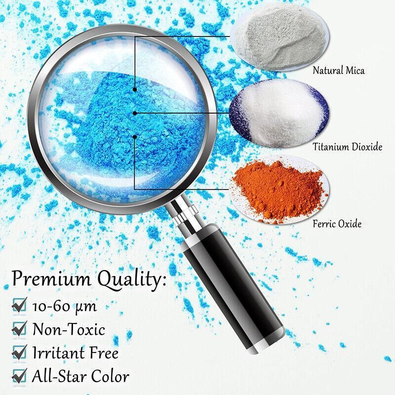 Mica Pigment Pearl Powder Resin Epoxy Premium Soaps Candle Bath Bomb Art Craft - Flow Golden