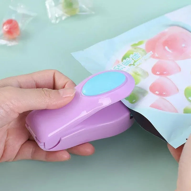 Handheld Mini Heat Sealer Poly Bag Sealing Machine Food Portable Plastic Small - White