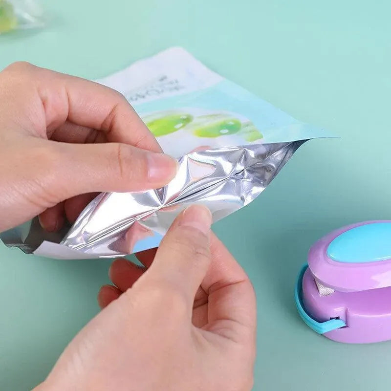 Handheld Mini Heat Sealer Poly Bag Sealing Machine Food Portable Plastic Small - White