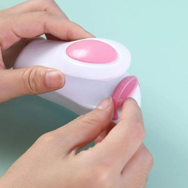 Handheld Mini Heat Sealer Poly Bag Sealing Machine Food Portable Plastic Small - White