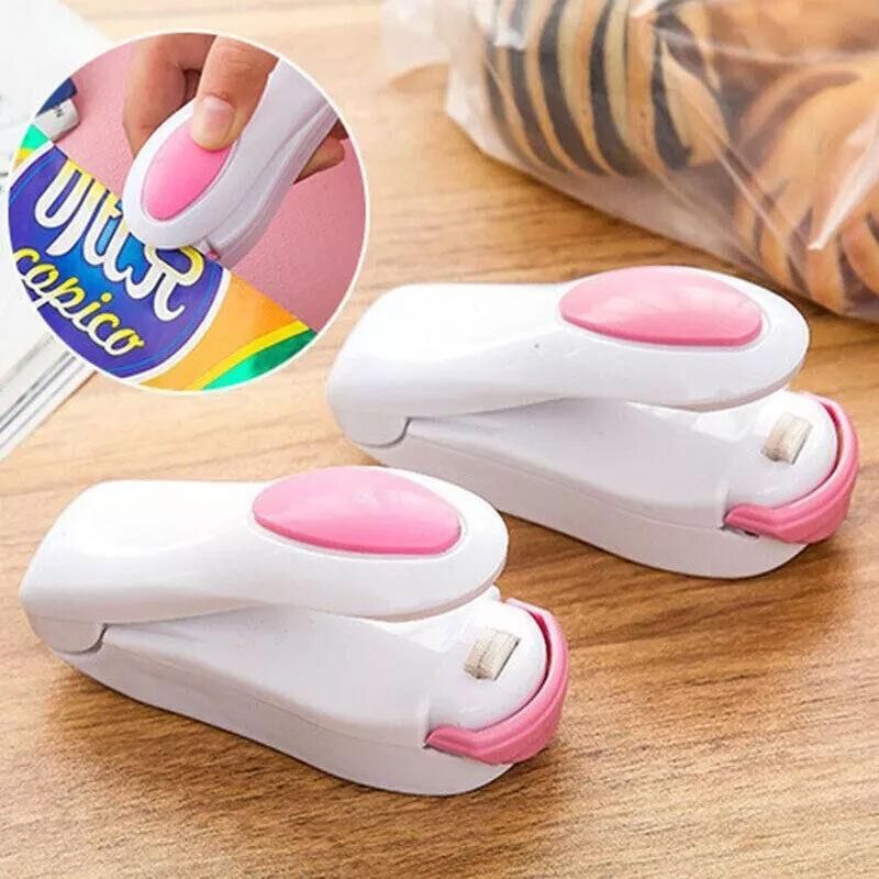 Handheld Mini Heat Sealer Poly Bag Sealing Machine Food Portable Plastic Small - White