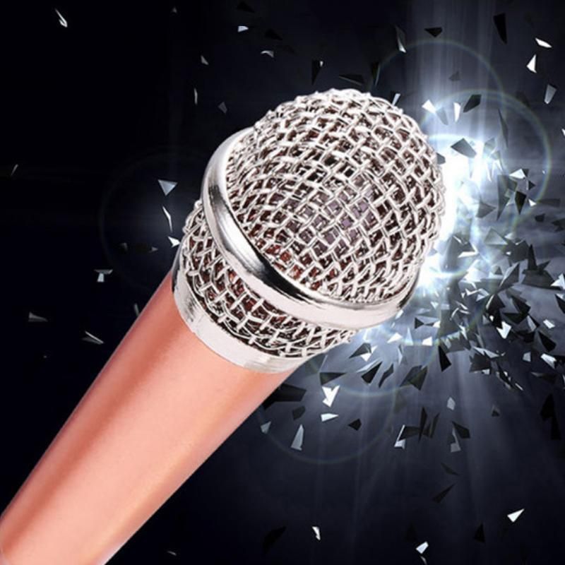 Mini Microphone Portable Vocal Instrument Mic for Mobile Phone Laptop Notebook - Blue