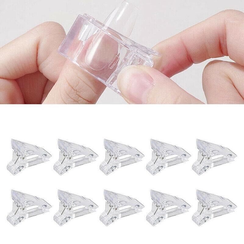 5-50Pcs Nail Tips Clip Clamps For Poly Gel Quick Building Extension Builder Tool - 5PCS