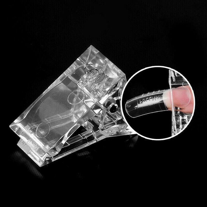 5-50Pcs Nail Tips Clip Clamps For Poly Gel Quick Building Extension Builder Tool - 5PCS