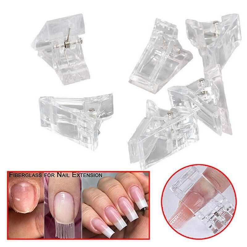 5-50Pcs Nail Tips Clip Clamps For Poly Gel Quick Building Extension Builder Tool - 5PCS