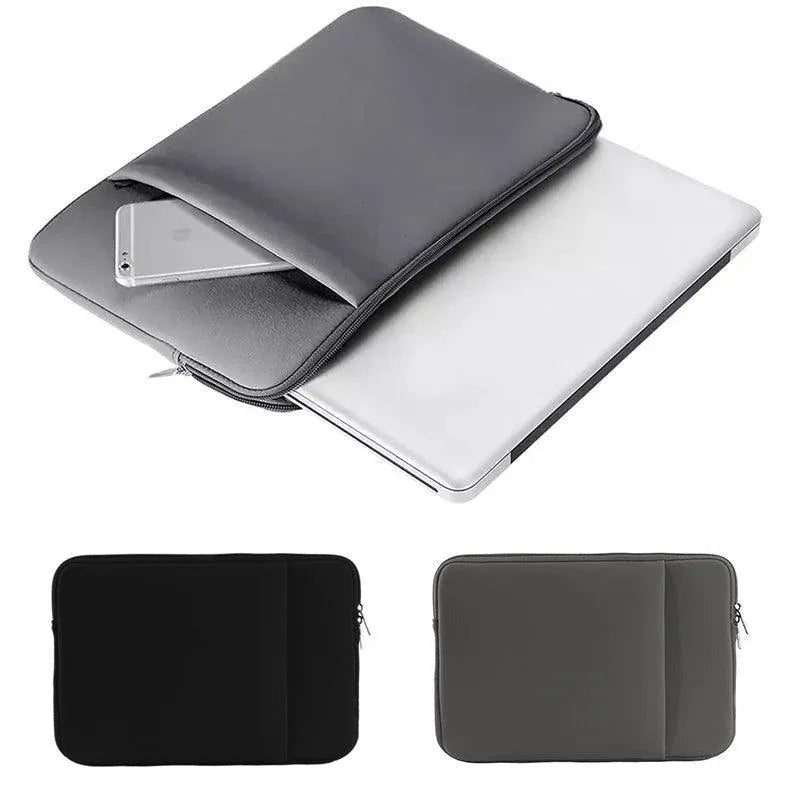 Grey Laptop Macbook Notebook Sleeve Bag Travel Carry Case Cover For 11 13 14 15 Inch Lap Top - 13Inch