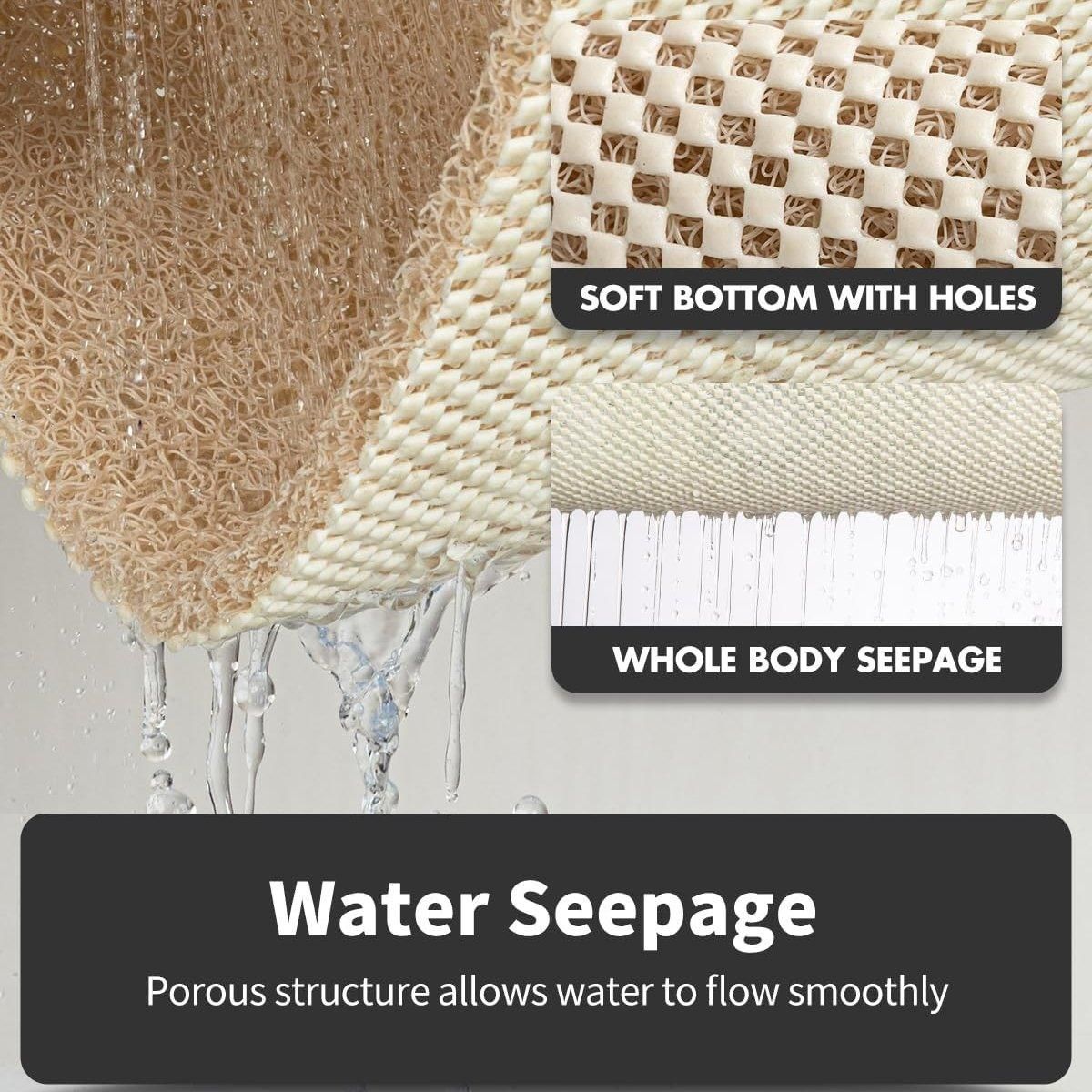 Anti Slip Bathroom Mat Non Slip Shower Floor Mat Quick Dry Soft Comfortable Rug - Beige-40x60cm