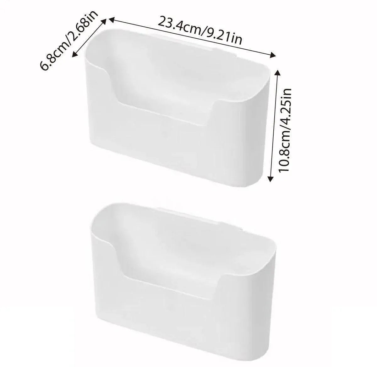 2PCS Wall Mounted Storage Rack Kitchen Bathroom Cabinet Door Sundries Holder