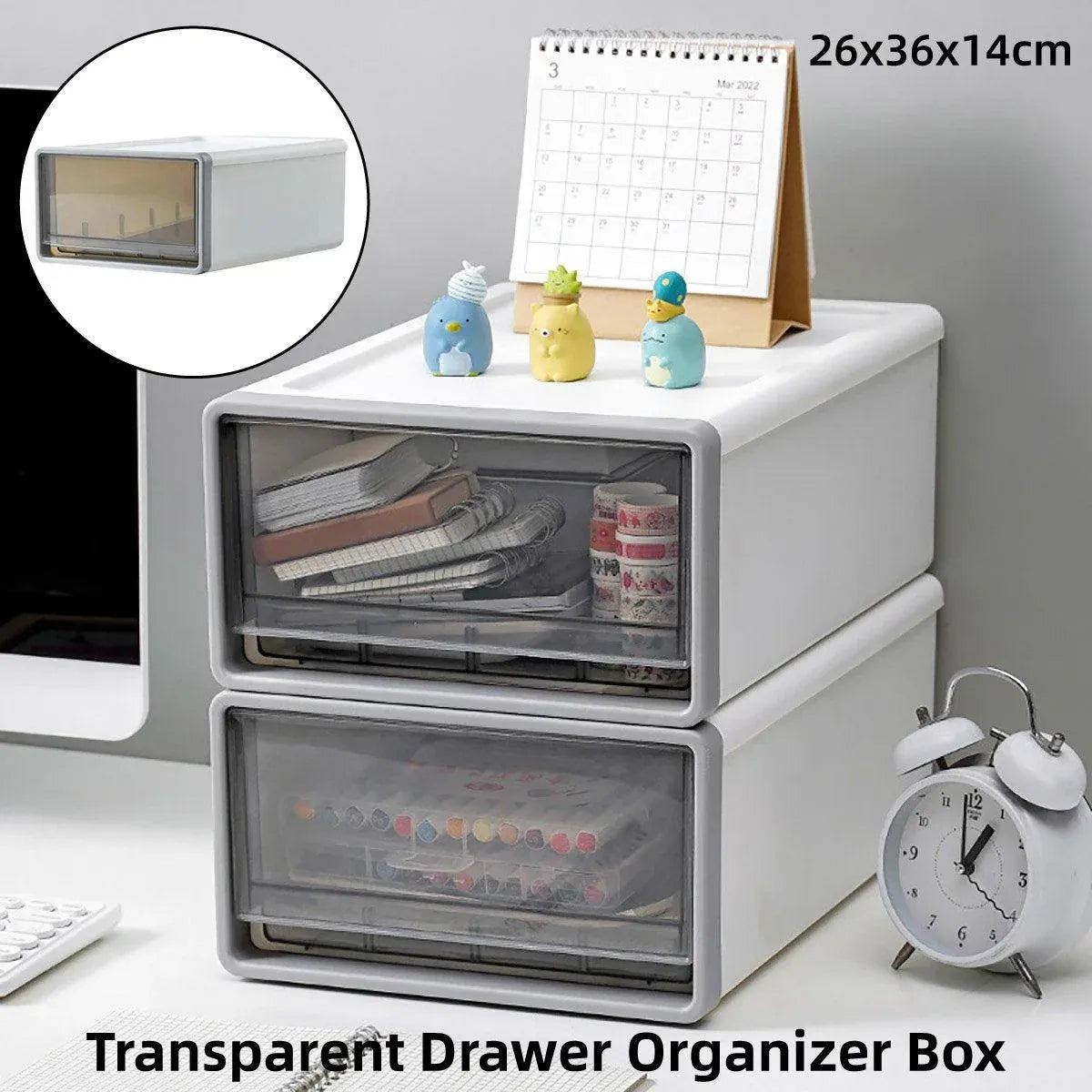 Desktop Stationery Organizer Storage Box for Office Supplies Desk Organization