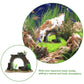 Fish Tank Landscape Archway Door Plate Decoration Fish Shrimp Shelter Aquarium