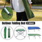 Portable Lightweight Folding Aluminum Camping Bed Ultra Light Outdoor Camp Bed - Green