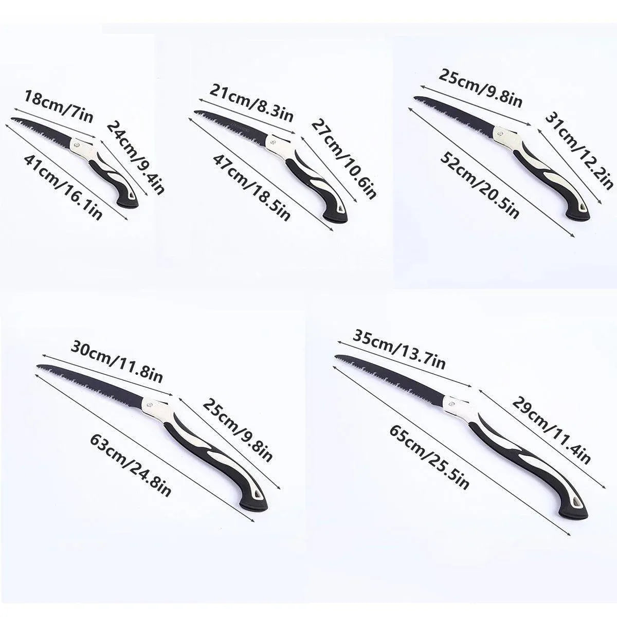Folding Outdoor Hand Saw Portable Quick Cutting Pruning Garden Tree Logging Tool - 210mm