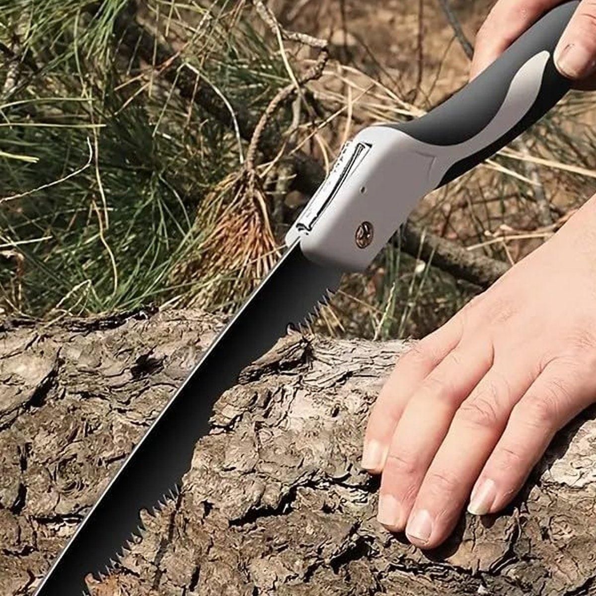 Folding Outdoor Hand Saw Portable Quick Cutting Pruning Garden Tree Logging Tool - 210mm