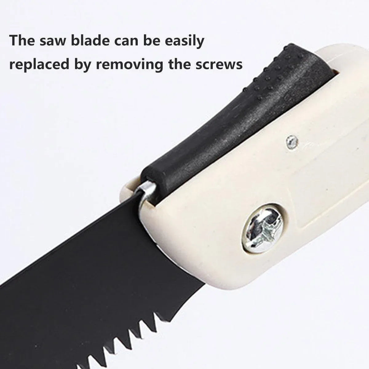Folding Outdoor Hand Saw Portable Quick Cutting Pruning Garden Tree Logging Tool - 250mm