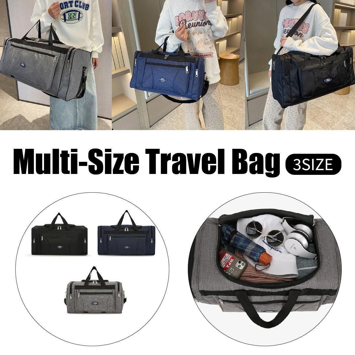 Large Capacity Waterproof Travel Luggage Bag Lightweight Foldable Handbag - Mini-Blue