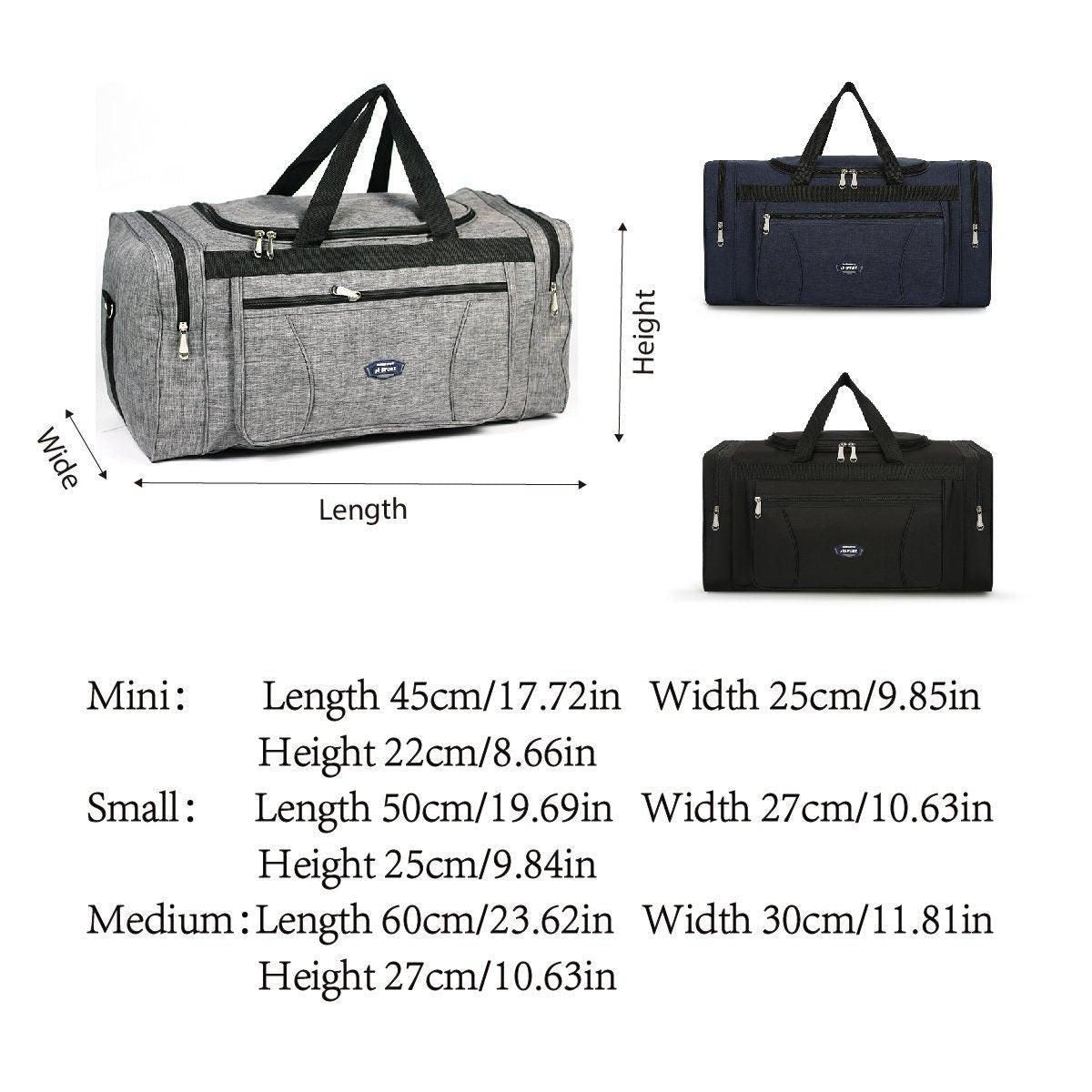 Large Capacity Waterproof Travel Luggage Bag Lightweight Foldable Handbag - Mini-Blue