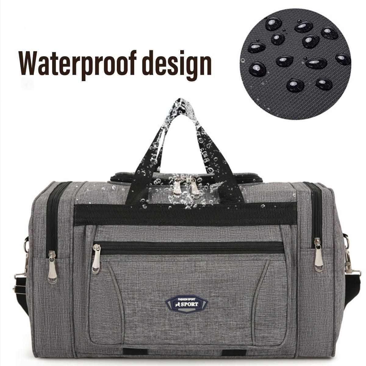 Large Capacity Waterproof Travel Luggage Bag Lightweight Foldable Handbag - Mini-Blue