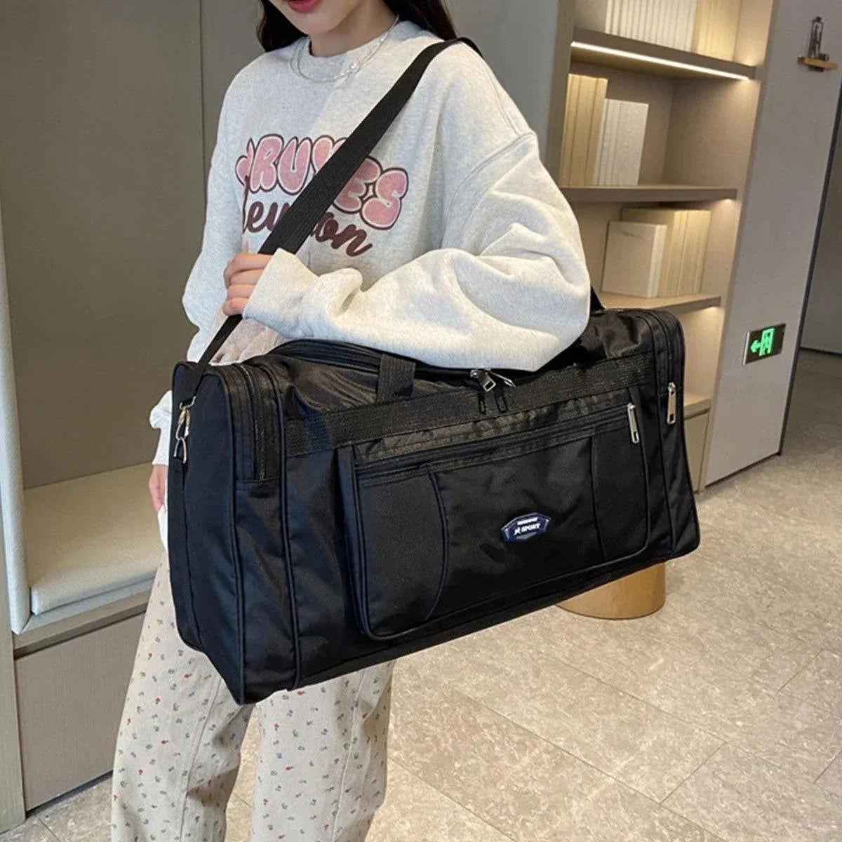 Large Capacity Waterproof Travel Luggage Bag Lightweight Foldable Handbag - Mini-Blue