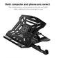 Adjustable Laptop Stand with 360-Degree Base for Desk Riser Home Office Holder - White