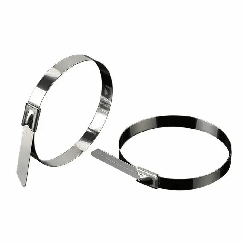 20X Stainless Steel Cable Ties S304 Marine Grade Zip Strap Locking Wrap 100-800Mm - 7.9x600mm