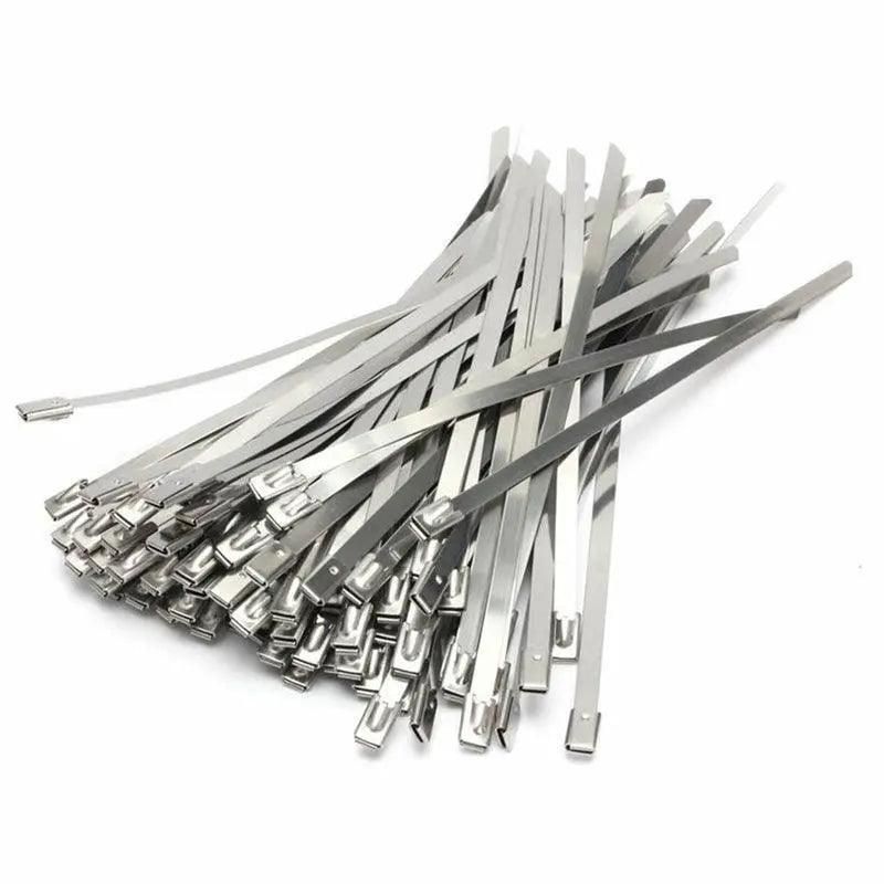 20X Stainless Steel Cable Ties S304 Marine Grade Zip Strap Locking Wrap 100-800Mm - 7.9x600mm