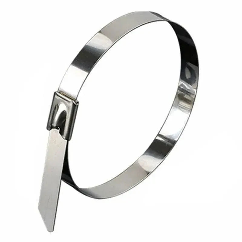 20X Stainless Steel Cable Ties S304 Marine Grade Zip Strap Locking Wrap 100-800Mm - 7.9x600mm