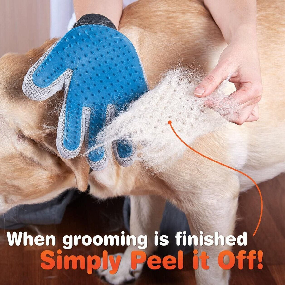 Pet Dog Cat Massage Hair Removal Grooming Comb Touch Cleaning Brush Magic Glove - Green Right Hand