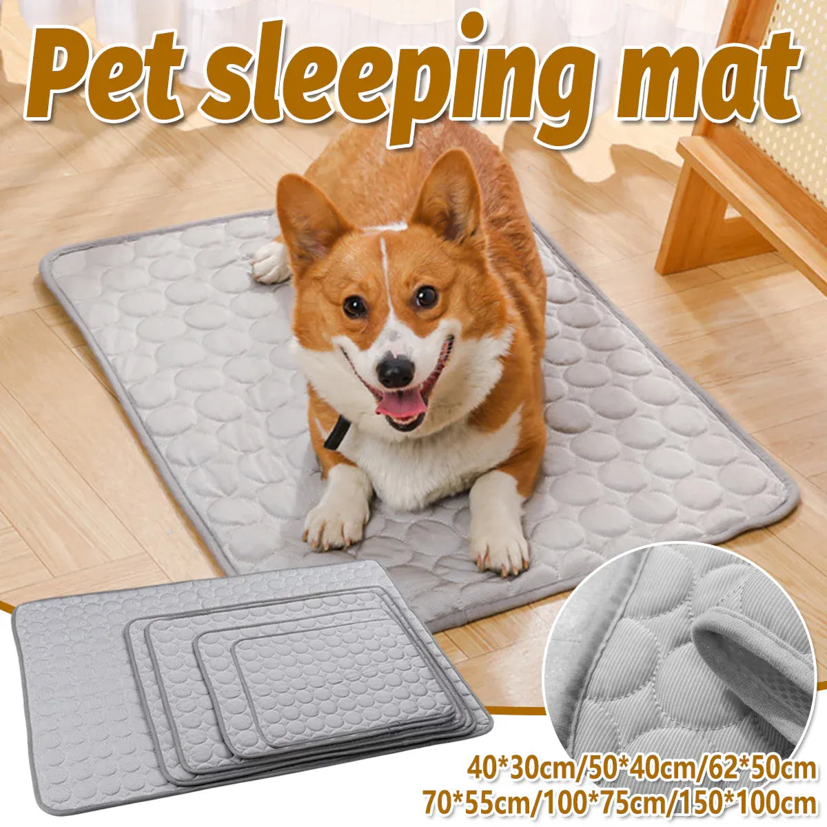 Pet  Sleeping Mat Summer Spring Mat for Dog and Cat Indoor Use - S