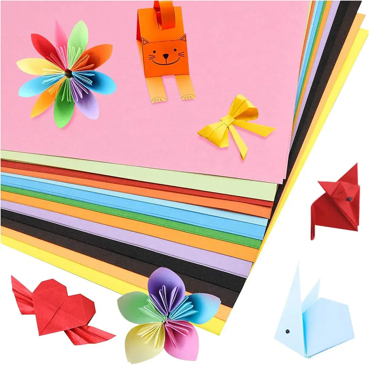 A4 Coloured Paper 70/80GSM Multi Colours for Craft Scrapbook School Project - 25-Colour