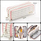 Zipper Pencil Case Large Capacity Storage Bag School Stationery Makeup Organizer - Yellow