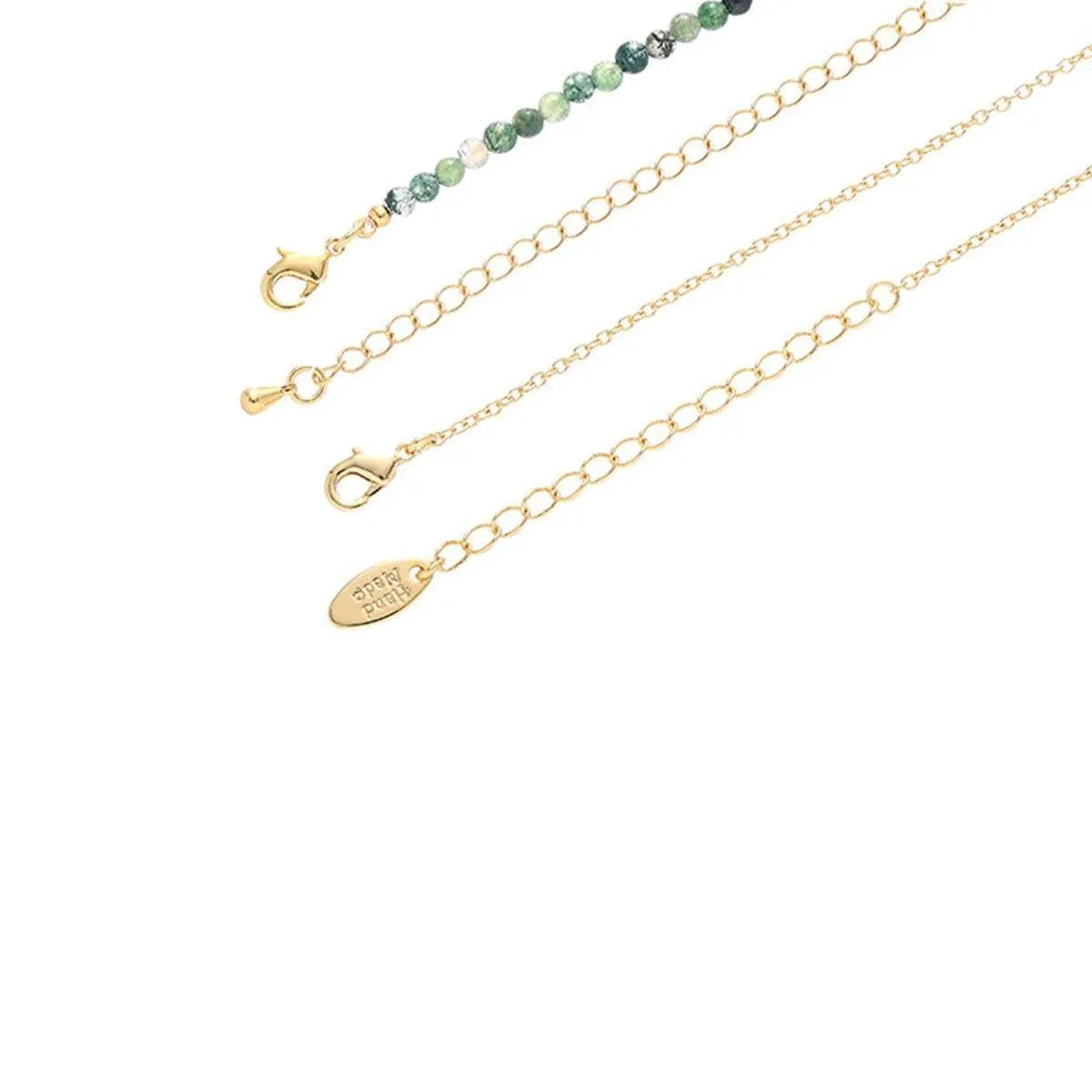 Retro Fashion Style Natural Stone Design Necklace for Women Vintage Jewelry - Have a pendant