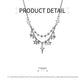 Stylish Star Tassel Geometric Necklace Chain Fashion Jewelry for Women and Girls