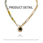 Fashion Natural Stone Necklace Retro Clavicle Chain Simple Jewelry Women