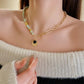 Fashion Natural Stone Necklace Retro Clavicle Chain Simple Jewelry Women