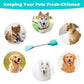 Cat Cleaning Silicone Brush Pet Toothbrush Dog Cleaning Brush Grooming Tool - Purple