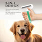 T Type Pet Grooming Rake Comb Stainless Steel for Dogs Cats Hair Length Control - Green