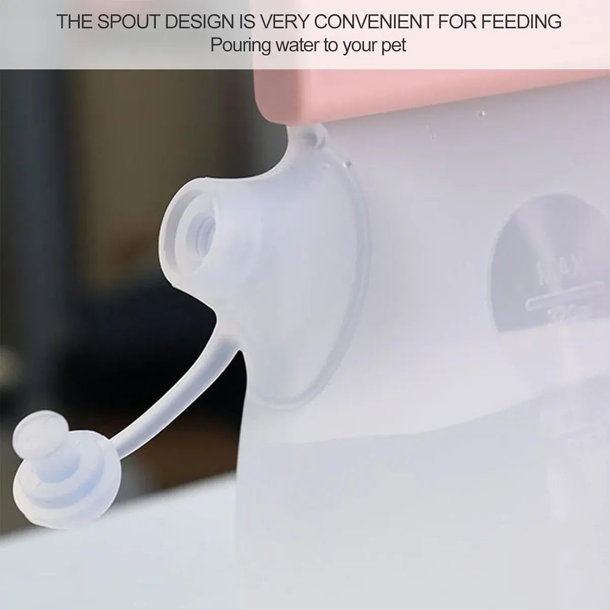 Portable Silicone Pet Outdoor Water Bottle 320ml Easy Clean for Pet Outdoor Use