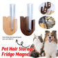Pet Hair Memorial Box Fridge Magnet Keepsake Whisker Collector Storage Case - Black walnut